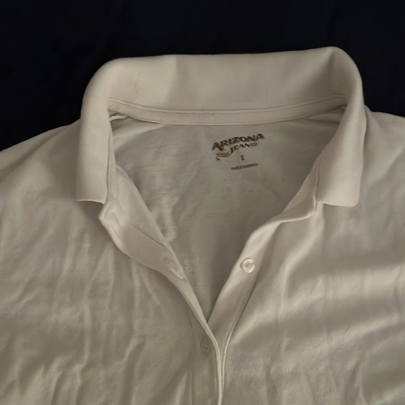 White polo style T-shirt - Picture 2 of 2